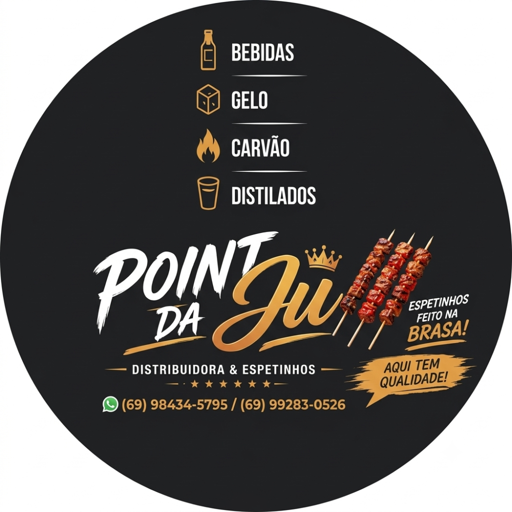 Logo POINT DA JU - DISTRIBUIDORA E ESPETINHOS