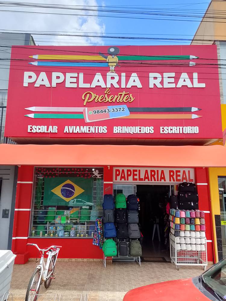 Banner PAPELARIA REAL E PRESENTES