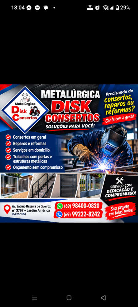 Galeria METALÚRGICA DISK CONSERTOS